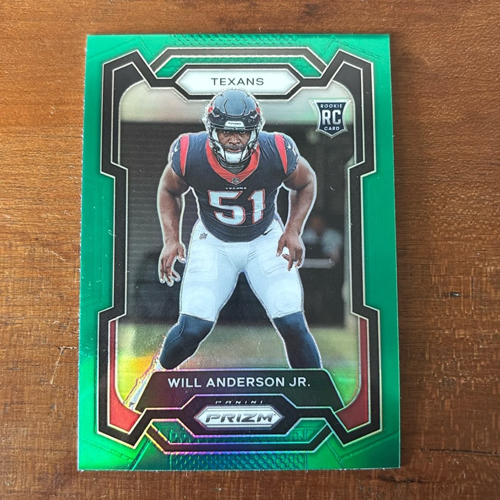 Will Anderson Jr Prizm Green Rookie Card #342